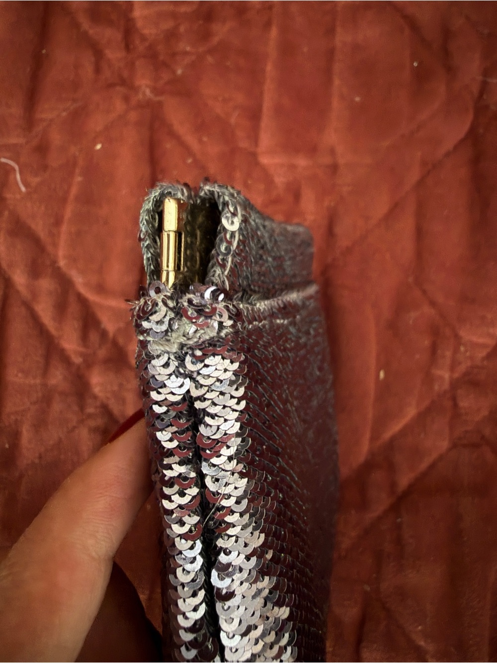 Reversible Sequin Coin Purse - Picture 4 of 4
